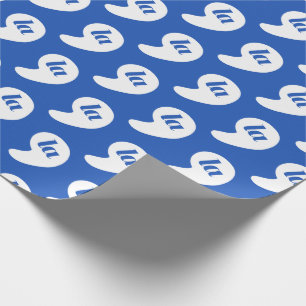 Papier Cadeau Comma La - Kamala Blue