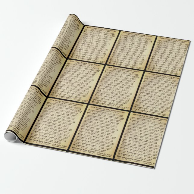 Papier Cadeau Comme tu me rends heureux (Déroulé)