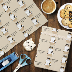 Papier Cadeau Comment attraper un chat