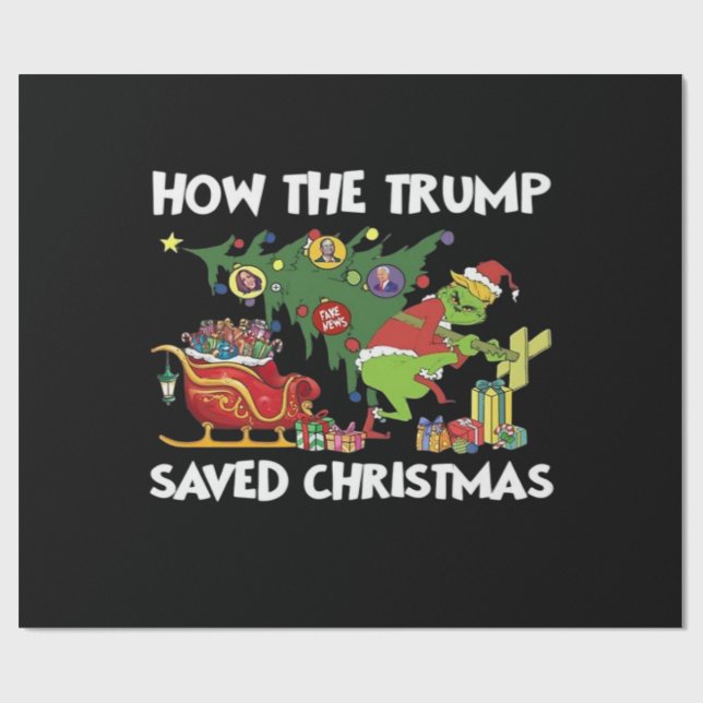Papier Cadeau Comment Trump a sauvé Noël (Plat)