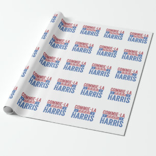 Papier Cadeau Commie-La Harris 2024 Funny Anti Kamala Harris