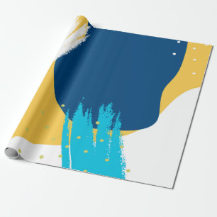 Papier Cadeau composition Abstraite moderne des touches