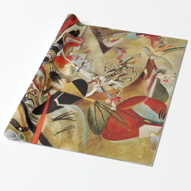 Papier Cadeau Composition de Kandinsky (Déroulé)