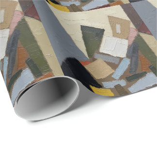 Papier Cadeau Composition d'œuvre d'art abstraite