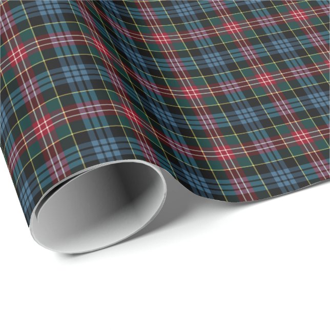 Papier Cadeau Comyn - Cumming Clan Tartan (Coin rond)