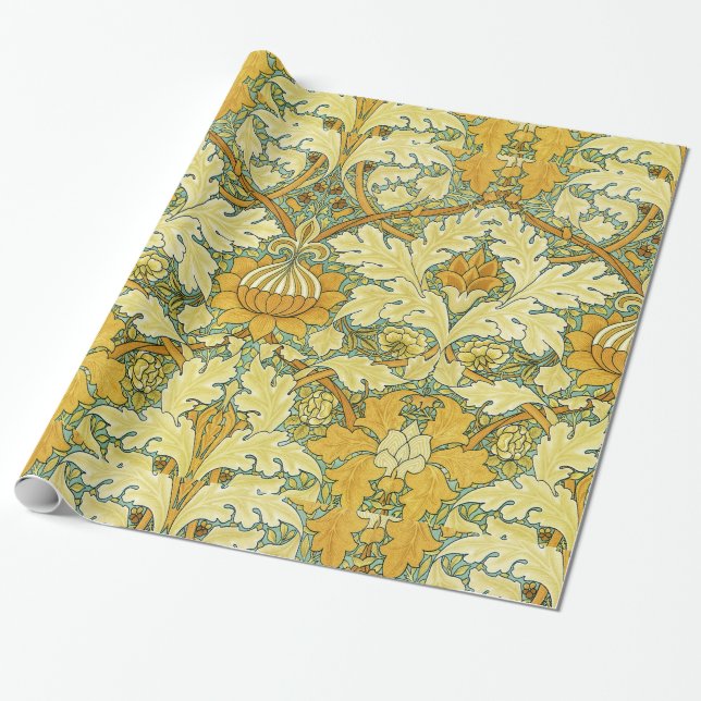 Papier Cadeau Conception #11 de William Morris chez SusieJayne (Déroulé)