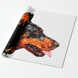 Papier Cadeau Conception abstraite de petit triangle poly