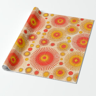 Papier Cadeau Conception abstraite moderne et attrayante avec fl