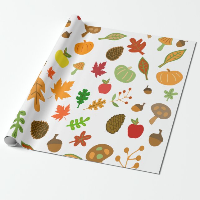Papier Cadeau Conception automne (Déroulé)
