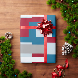 Papier Cadeau Conception de bloc rétro 4