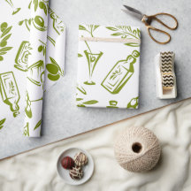 Conception de bouteille à feuilles de couleur vert