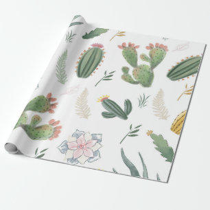Papier Cadeau Conception de cactus
