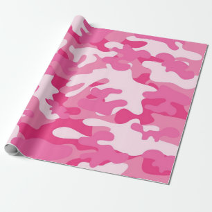 Papier Cadeau Conception de caméscopes rose et blanc