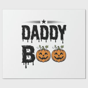 Papier Cadeau Conception de chemise de citrouille Halloween vint