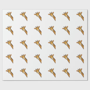 Papier Cadeau Conception de chemise de girafe furtive de gravure