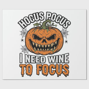 Papier Cadeau Conception de chemise Halloween Citrouille de vin
