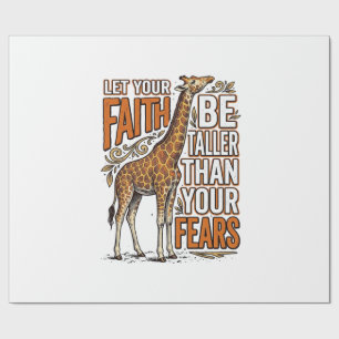 Papier Cadeau Conception de chemise inspirante vintage girafe Fa