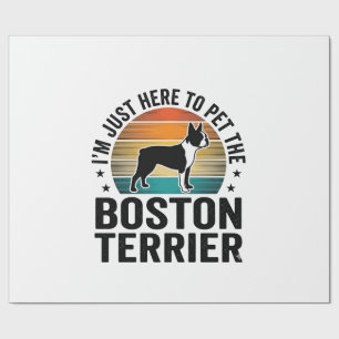 Papier Cadeau Conception de chemise pour amateur de chien Boston