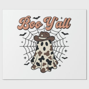 Papier Cadeau Conception de fantôme occidental Halloween Boo Yal