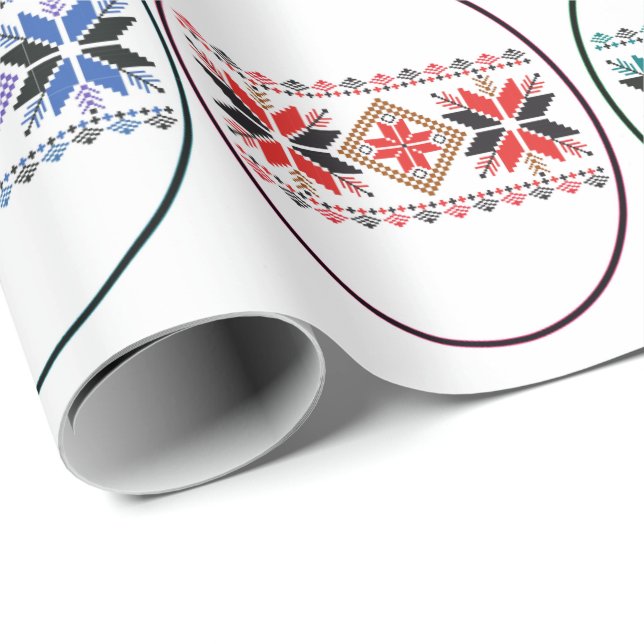 Papier Cadeau Conception de gens (Coin rond)
