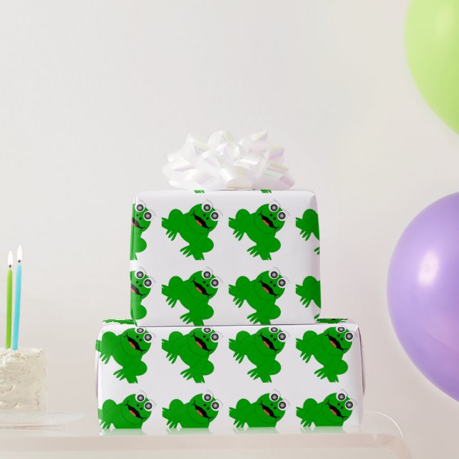 Papier Cadeau Conception de grenouille (Cadeaux de fête)