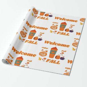 Papier Cadeau Conception de la saison d'automne