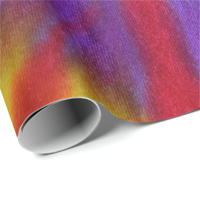 Papier Cadeau Conception de la teinture de lacet (Coin rond)
