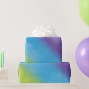 Papier Cadeau Conception de l'aquarelle arc-en-ciel