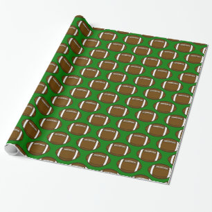 Papier Cadeau Conception de Motif de football sur le terrain ver