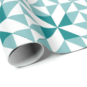 Papier Cadeau Conception de Patchwork de choix d'Annie en Turquo