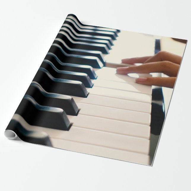 Papier Cadeau Conception de piano cool (Déroulé)