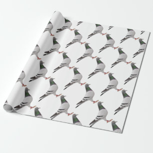 Papier Cadeau conception de pigeon