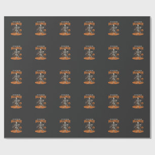 Papier Cadeau Conception de squelette juste pour Halloween_1