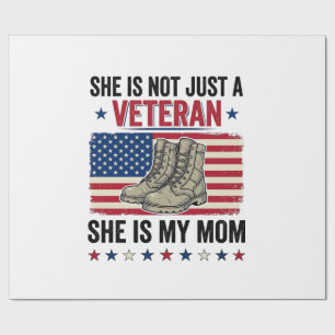 Papier Cadeau Conception de T-shirt de bottes militaires patriot