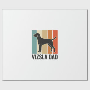 Papier Cadeau Conception de T-shirt pour papa de Vizsla vintage 