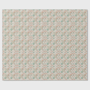 Papier Cadeau Conception de textile à carreaux gingham patchwork