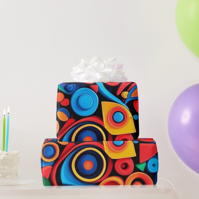 Papier Cadeau Conception des formes d'art (Cadeaux de fête)