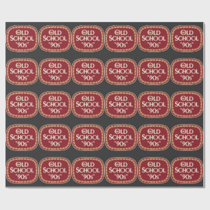 Papier Cadeau Conception d'étiquette de malt liquor Old School 9