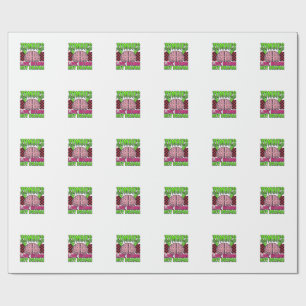 Papier Cadeau Conception d'horreur vintage Amour de zombies cerv