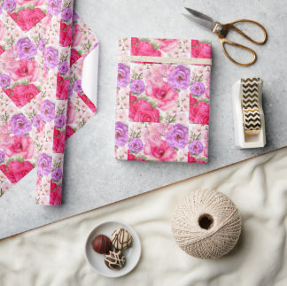 Papier Cadeau Conception Florale