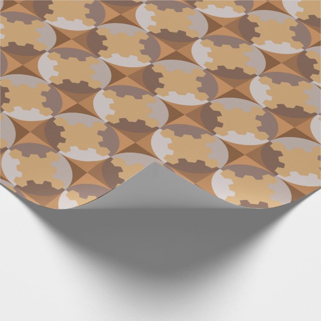 PAPIER CADEAU CONCEPTION GÉOMÉTRIQUE. (Coin)