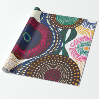 Papier Cadeau Conception géométrique africaine