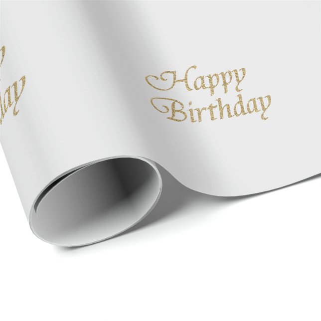 Papier Cadeau Conception Joyeux Anniversaire (Coin rond)