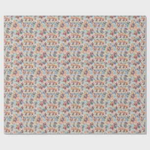 Papier Cadeau Conception motif classique et branchée multicolore