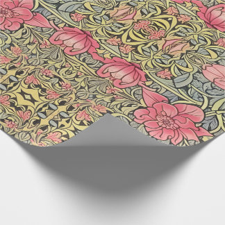 Papier Cadeau Conception Motif de fleurs inspirée par Victorian