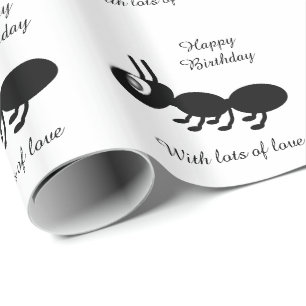 Papier Cadeau Conception personnalisée de fourmi