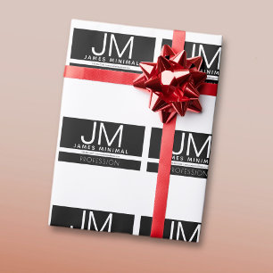 Papier Cadeau Conception professionnelle moderne et minimale N
