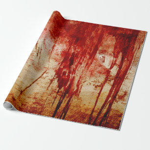 Papier Cadeau conception rouge sang de grundge