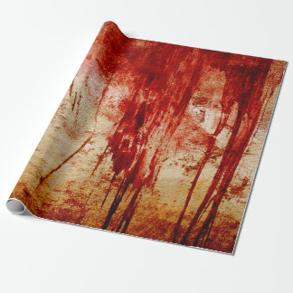 Papier Cadeau conception rouge sang de grundge