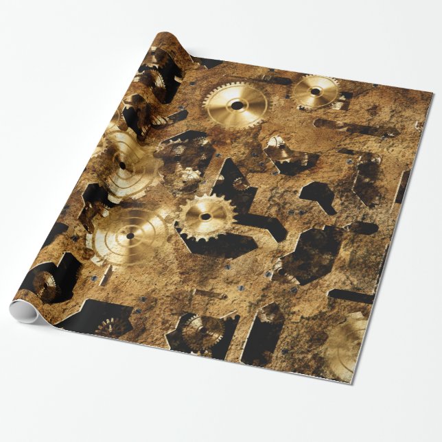 Papier Cadeau Conception Steampunk (Déroulé)